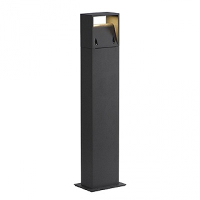 LOGS 70 floor lamp, square, anthracite, 6W LED, warm white