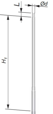 Nasadka słupa ulicznego NP H 2,0 fi70/fi60