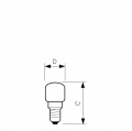 Żarówka Appliance 15W E14 230-240V T25 CL RF