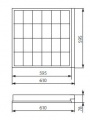 Oprawa rastrowa podtynkowa REGIS 3 Evg 418 PT