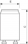 S10 4-65w Sin 220-240v Wh 2bc/10