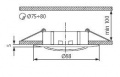 Sufitowa oprawa punktowa LUTO CTX-DT02B-W