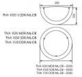 Plafoniera TIVA 1030 SDR/ML-DB