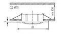 Sufitowa oprawa punktowa Navi Ctx-Dt10-B