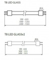 Lampa z diodami LED T8 LED Glassv2 9w-Cw