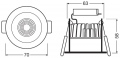 Spot-dk Led Fix 7w/3000k 230v Ip44