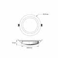 Oprawa Downlight LED Samsung 40W 120lm/W Lifud